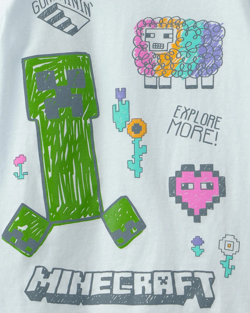Girls Minecraft® Graphic Tee - Blue