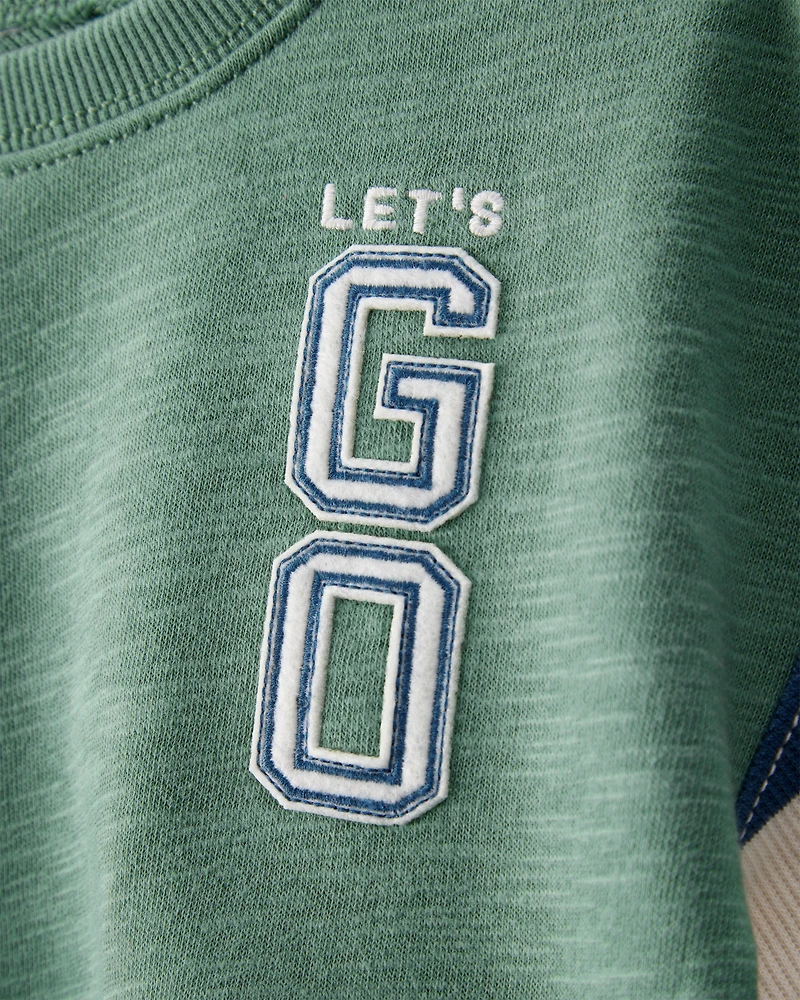 Baby 2-Piece French Terry Sweatshirt & Pull-On Jogger Set