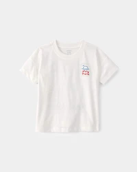 Toddler 'Ahoy There' Graphic Tee - White