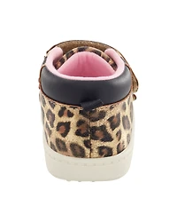 Every Step® First Walker Cheetah Print High-Top Sneakers