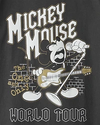 Boys Disney© Mickey Mouse Short-Sleeve Graphic Tee - Black