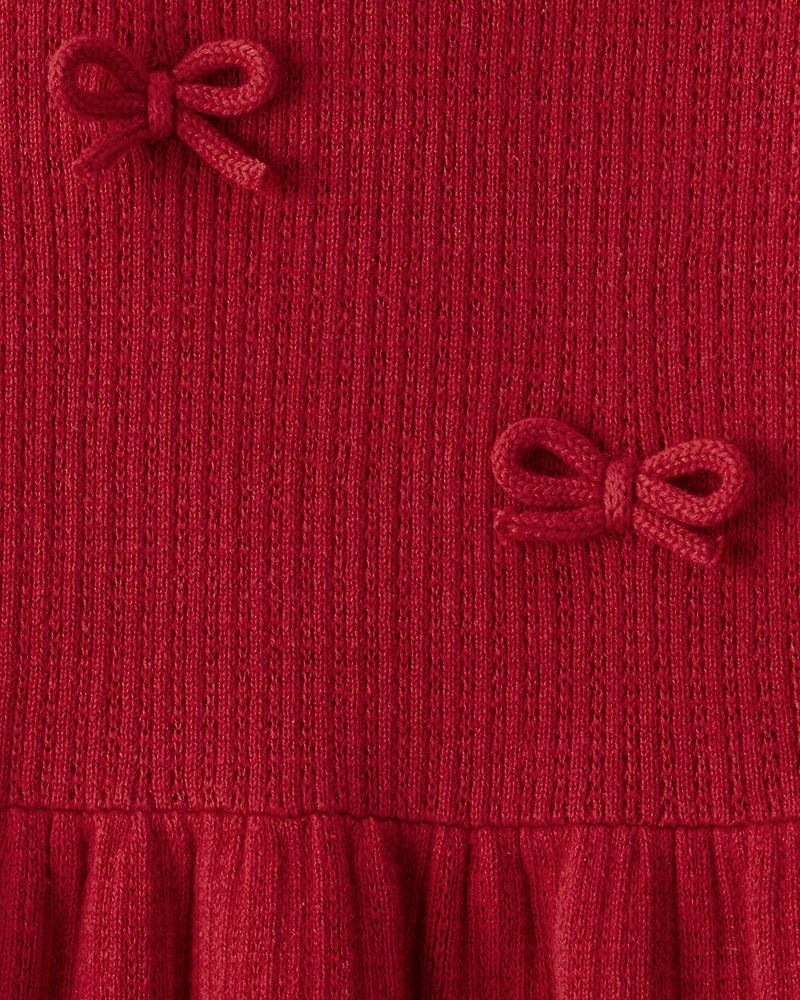 Girls Organic Cotton Sweater Knit Dress