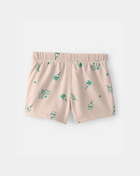 Baby Boy Pickleball French Terry Shorts - Brown