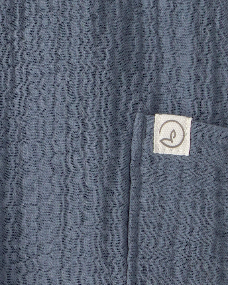 Baby Organic Cotton Gauze Overalls