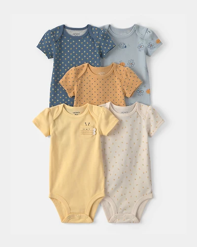 Baby Girl 5-Pack Floral Multipack Bodysuits