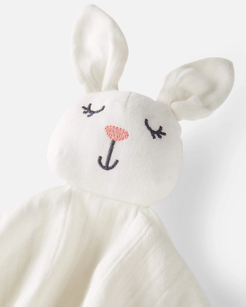 Baby Organic Cotton Muslin Bunny  Lovey