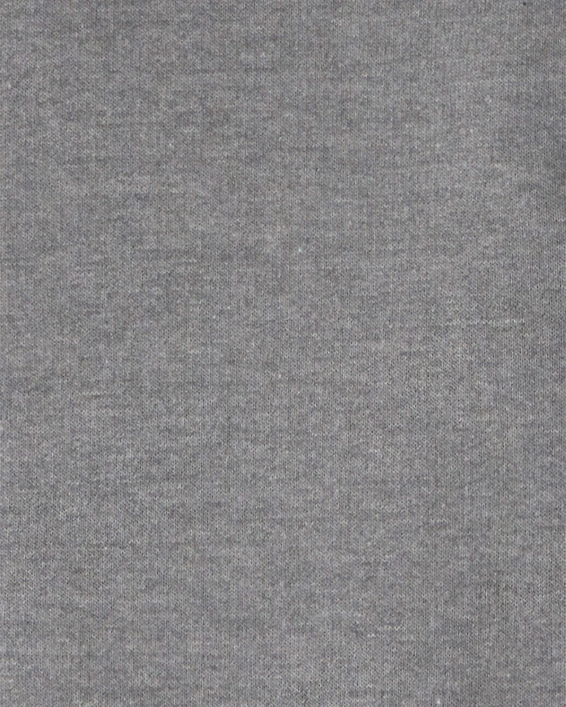 Boys Fleece Zip-Up Hoodie - Grey
