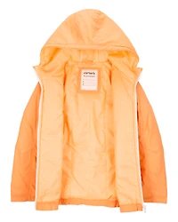 Girls Midweight Athletic Jacket - Orange