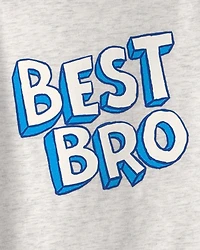 Toddler Boy 'Best Bro' Long-Sleeve Graphic Tee - Grey