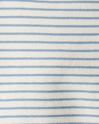 Baby Boy Stripe Fleece Pullover Sweatshirt - Blue