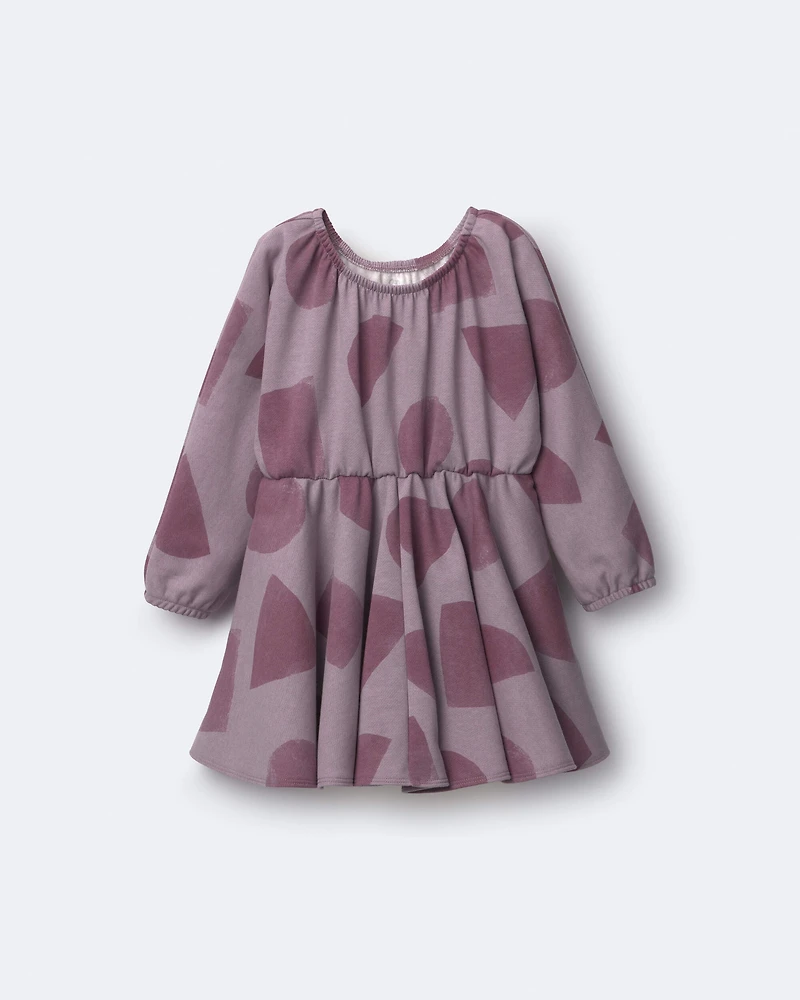Toddler Girl Avenue Twirl™ Dress with Shapes - Mauve