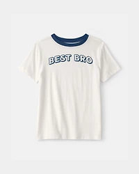 Boys 'Best Bro' Graphic Tee - Ivory