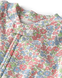 Baby Girl Organic Cotton Sleeper Pyjama Floral Print
