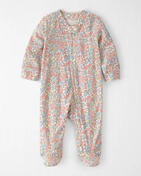 Baby Girl Organic Cotton Sleeper Pyjama Floral Print