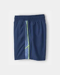 Boys Colorblock Active Shorts - Blue