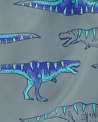 Kid 2-Piece Dinosaur Rashguard & Swim Trunk Set
