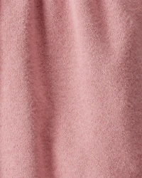 Baby Girl Bow Collor Long-Sleeve Dress Set - White/Pink