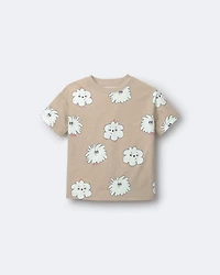 Toddler Squish Character Relaxed Graphic Tee - Khaki