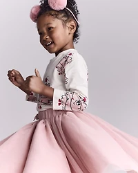 Toddler Girl Avenue Twirl™ Midi with Tulle - Light Pink