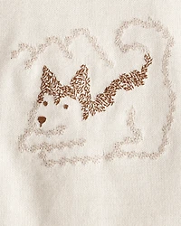 Baby Boy 2-Piece Dog Sweater & Pant Set - Cream