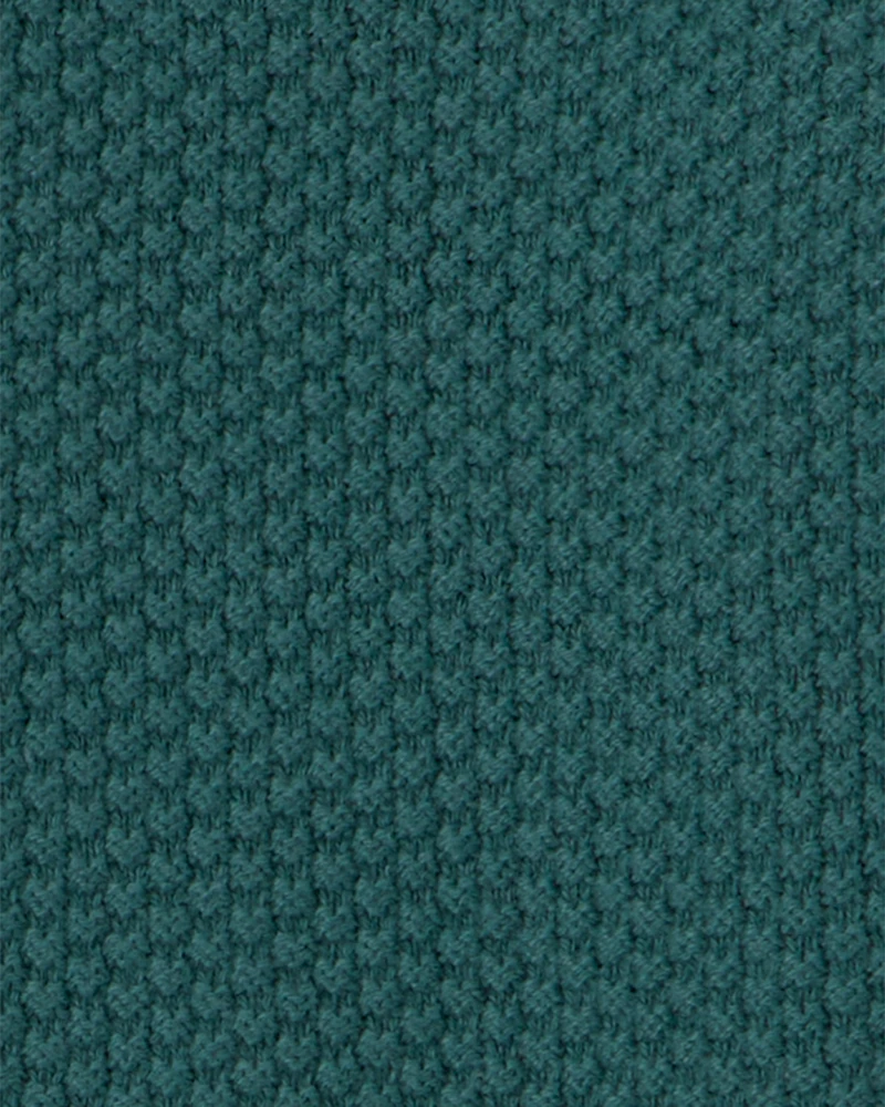 Girls Cardigan Sweater - Green