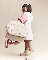 Toddler Girl Colourblock Long-Sleeve Hooded Sweatshirt Dress - Light Heather Grey