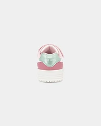Toddler Girl Colour Block Casual Sneakers - Pink/White