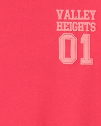 Boys French Terry Long-Sleeve Pullover Sweatshirt - Red