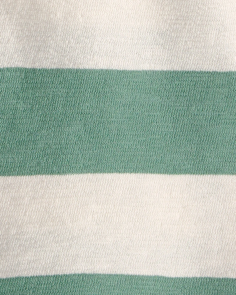 Toddler Boy Striped Collared Shirt Made with Organic Cotton