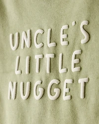 Baby Boy Uncles Little Nugget Long-Sleeve Graphic Bodysuit - Green