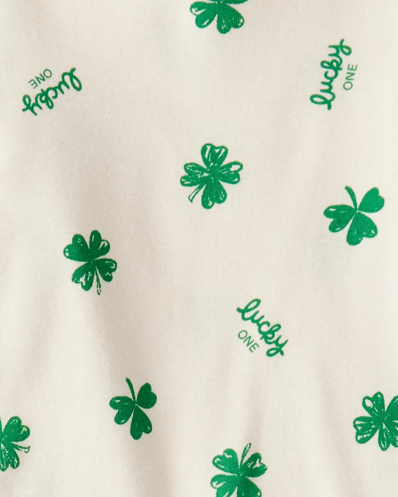 Baby St. Patrick's Day 100% Cotton Snug Fit 2-Piece Pyjamas - Ivory