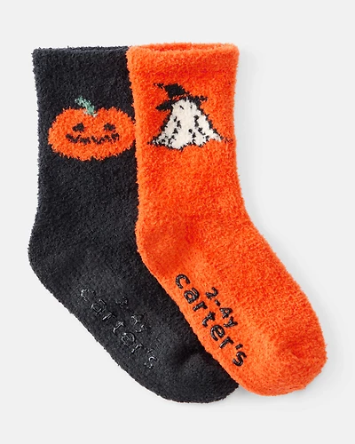 Toddler 2-Pack Halloween Chenille Socks