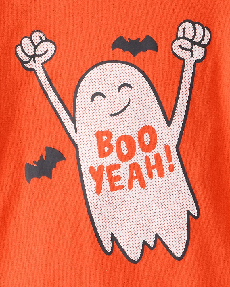 Toddler Boy Boo Yeah Long-Sleeve Graphic Tee - Orange