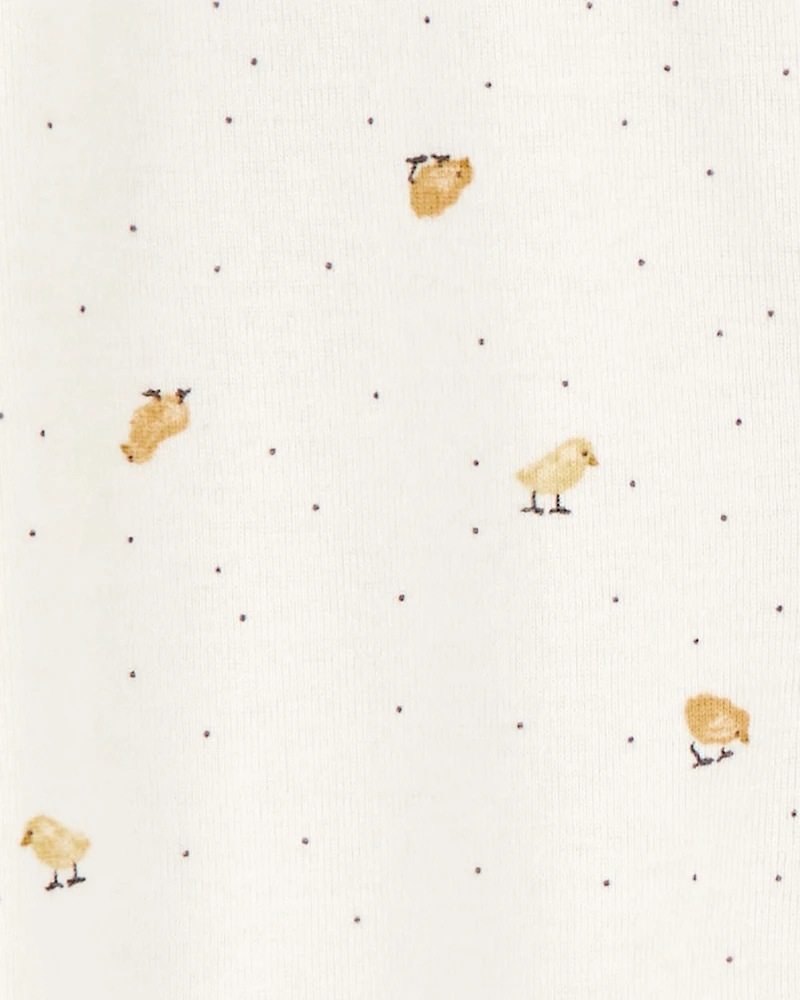 Baby 2-Pack Striped Duck Print 2-Way Zip Cotton Sleeper Pyjamas