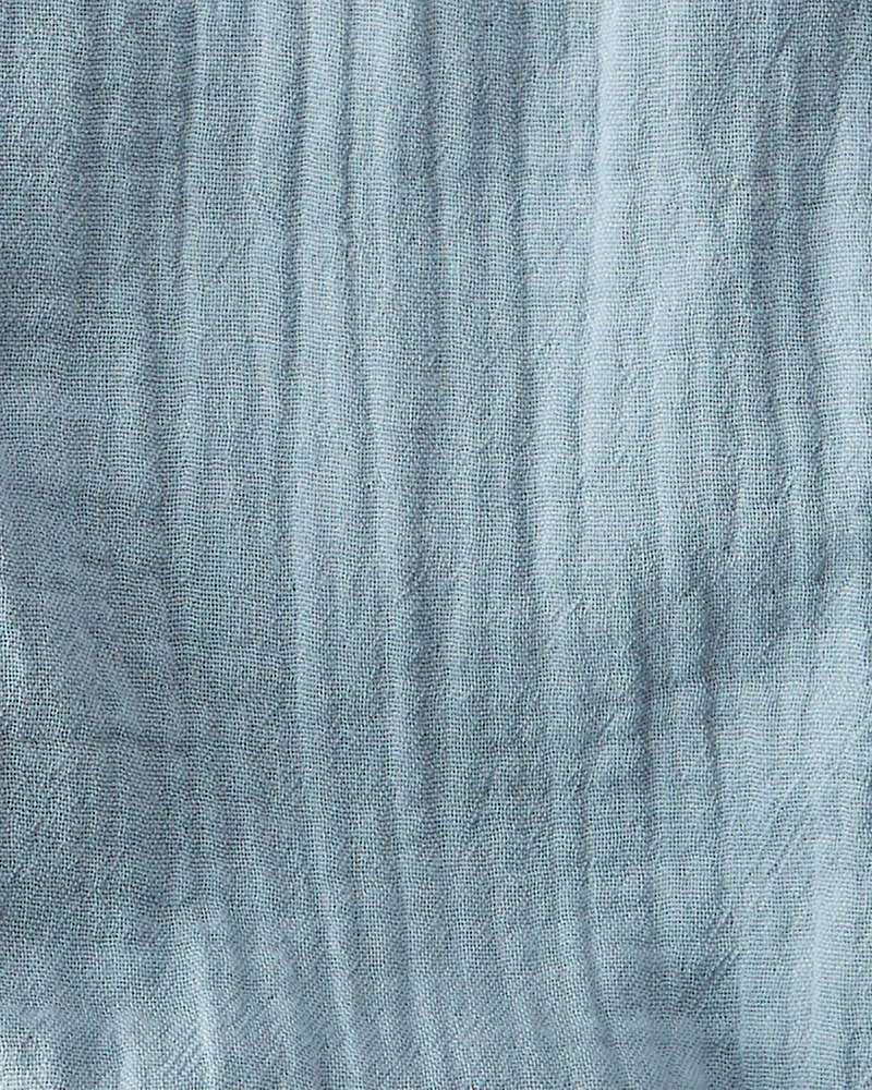 Baby Boy Organic Cotton Gauze Overall Jumpsuit