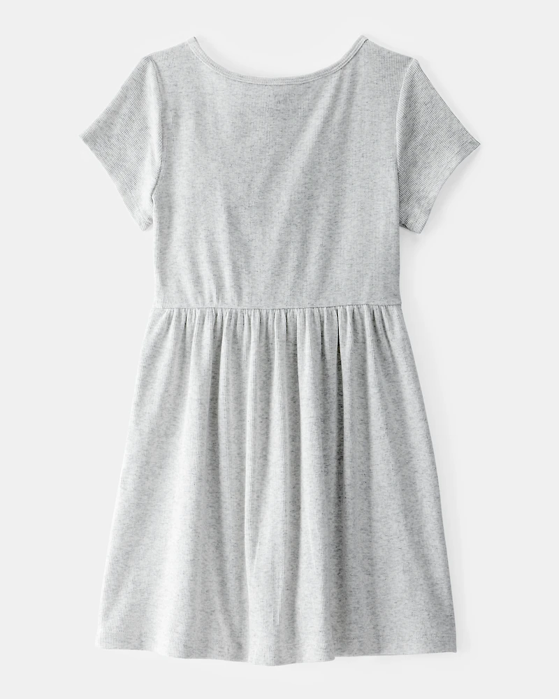 Girls Ribbed Dress