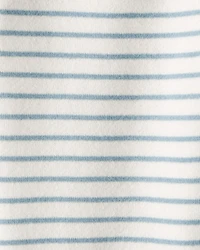 Baby Boy Stripe Fleece Pants - Blue