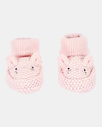 Baby Bunny Crochet Booties