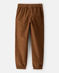 Boys Corduroy Joggers - Brown