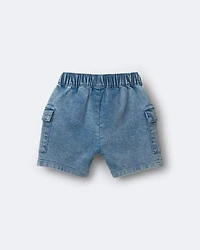 Toddler Boy Cargo Shorts Denim