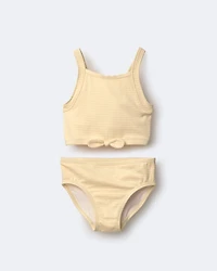 Toddler Girl Bow Tankini - Yellow