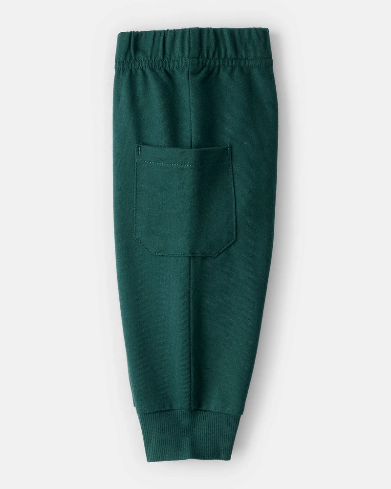 Baby Boy 2-Piece Dog Print Bodysuit & Pant Set - White/Green