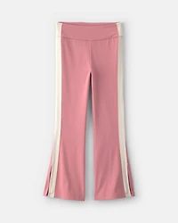 Girls Pull-On Stretch Active Flare Leggings - Pink