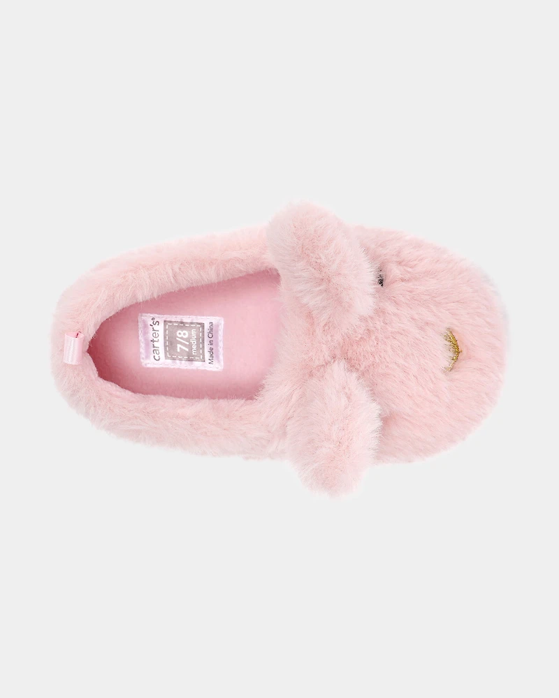 Girls Bunny Slippers - Pink