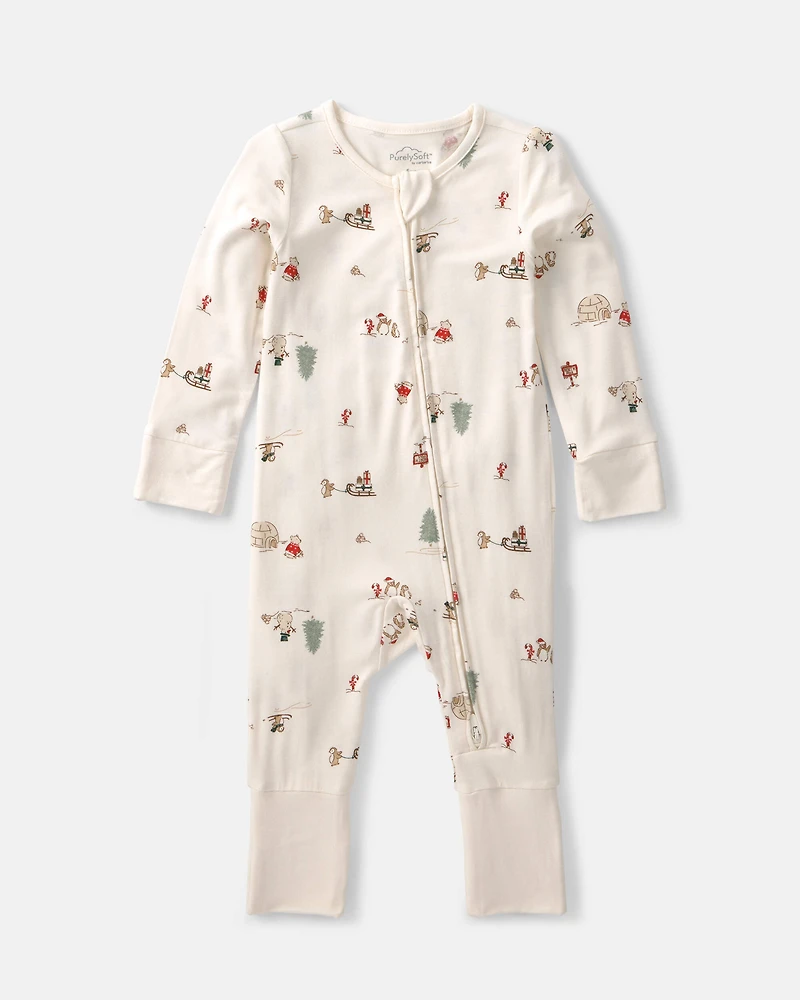 Baby North Pole PurelySoft™ 2-Way Zip Sleeper - Cream