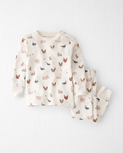 Baby Organic Cotton Pajamas Farm Friends