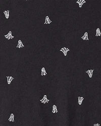 Girls Halloween Ghost Long-Sleeve Dress