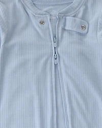 Baby PurelySoft 2-Way Zip 1-Piece Pyjama - Blue