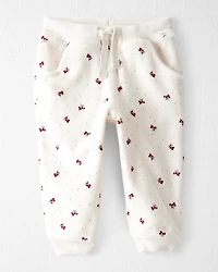 Baby Girl 2-Piece Organic Cotton Velour Set Wild Rose Print