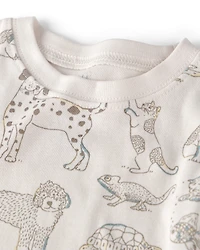 Kids 2-Piece Organic Cotton Pyjama Pet-Print